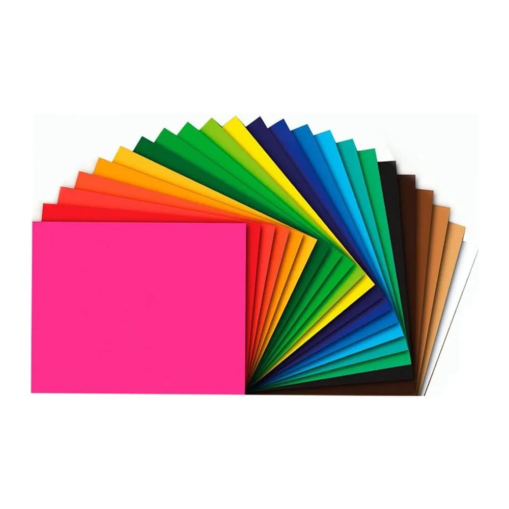 Foami 4 Cartas Arcoiris Metálizado Offi-Esco