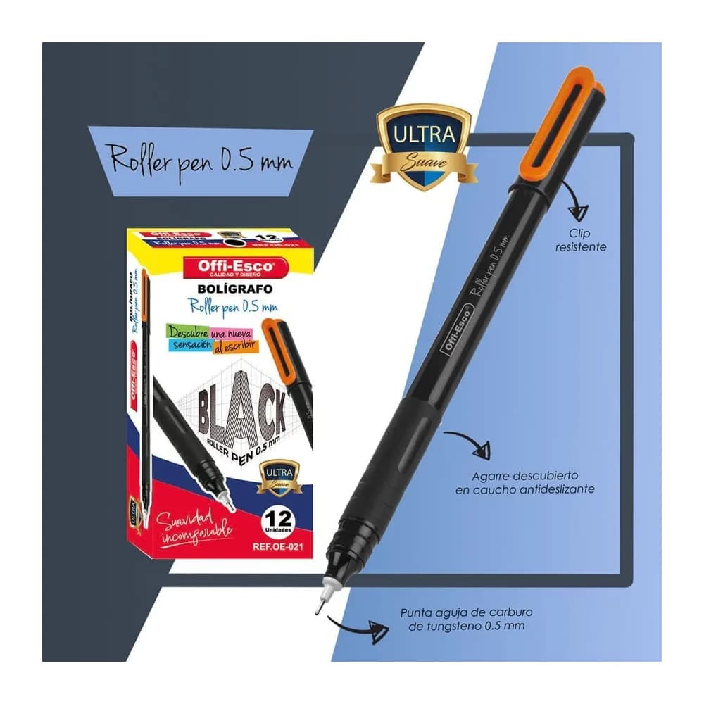 Bolígrafo Roller Pen 0.5 mm Tinta Líquida OE-021 Offi-Esco