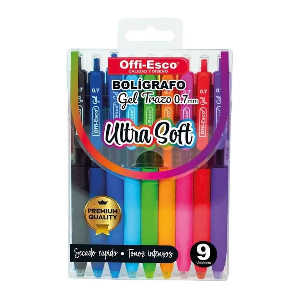 Bolígrafo Gel 0.7 m Cuerpo Redondo OE-043-9 Offi-Esco