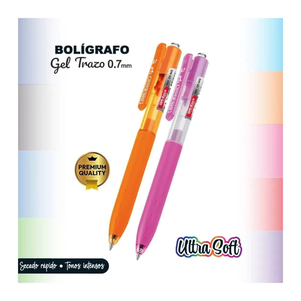 Bolígrafo Gel 0.7 m Cuerpo Redondo OE-043-9 Offi-Esco