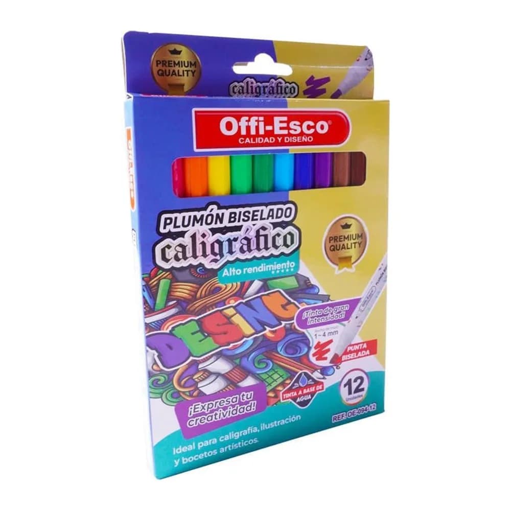 Plumon Caligrafico Oe-094-12 Offi-Esco