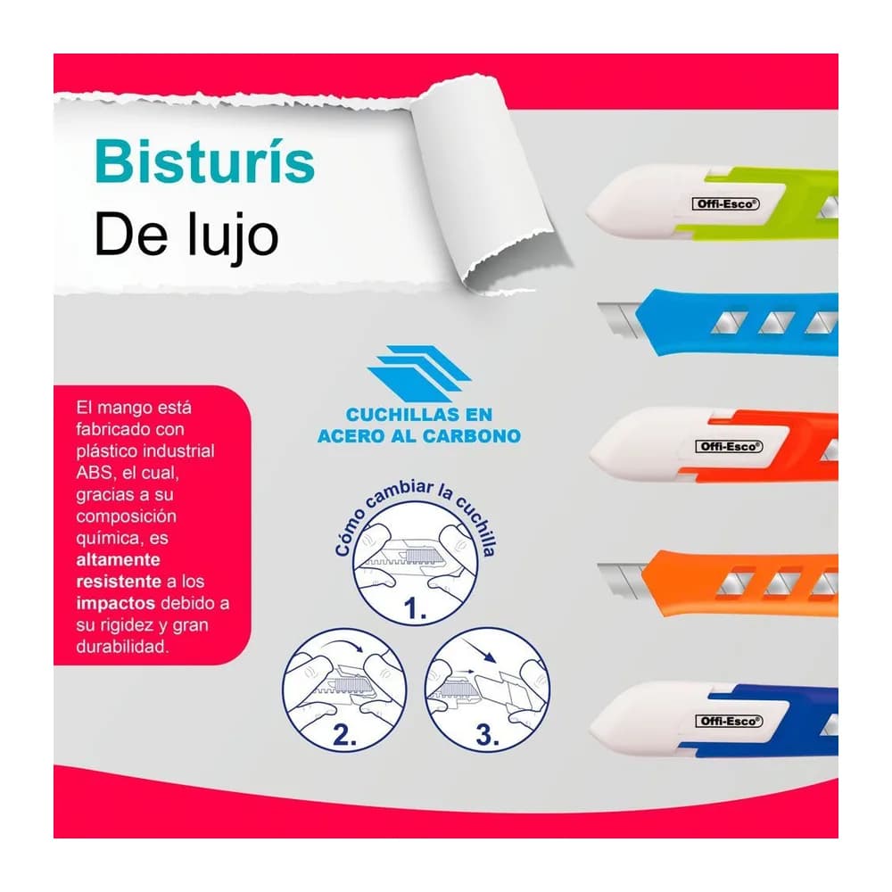 Bisturí de lujo pequeño Offi-Esco