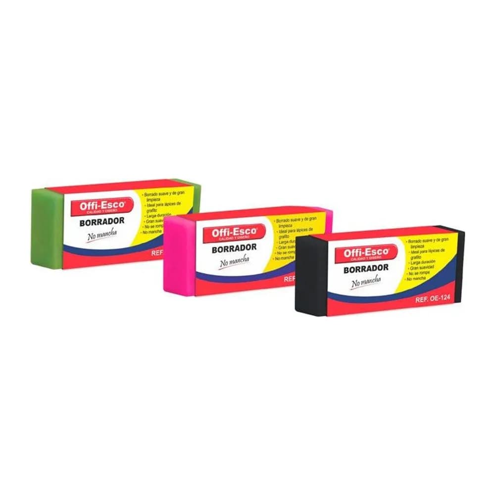 Borrador GRANDE unicolor Offi-Esco