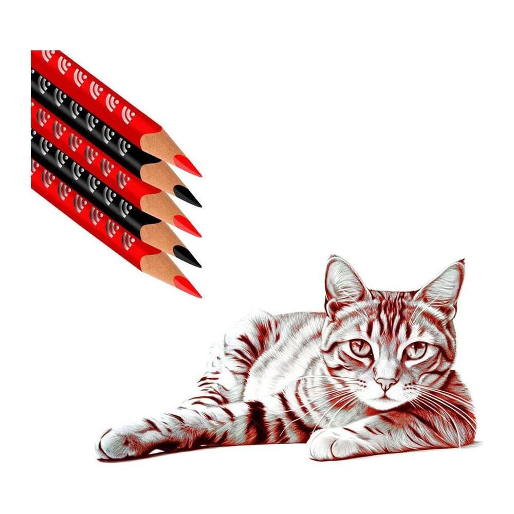 Lápiz rojo chequeo Offi-Esco