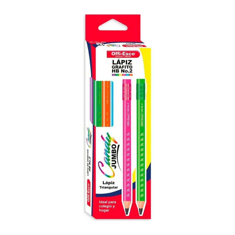 Lápiz grafito JUMBO triangular Offi-Esco