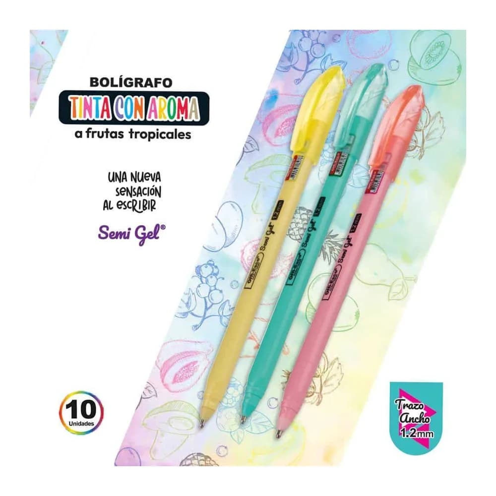 Bolígrafo Semi Gel 1.2M Aromatizado TRAZO ANCHO OE-165 Offi-Esco