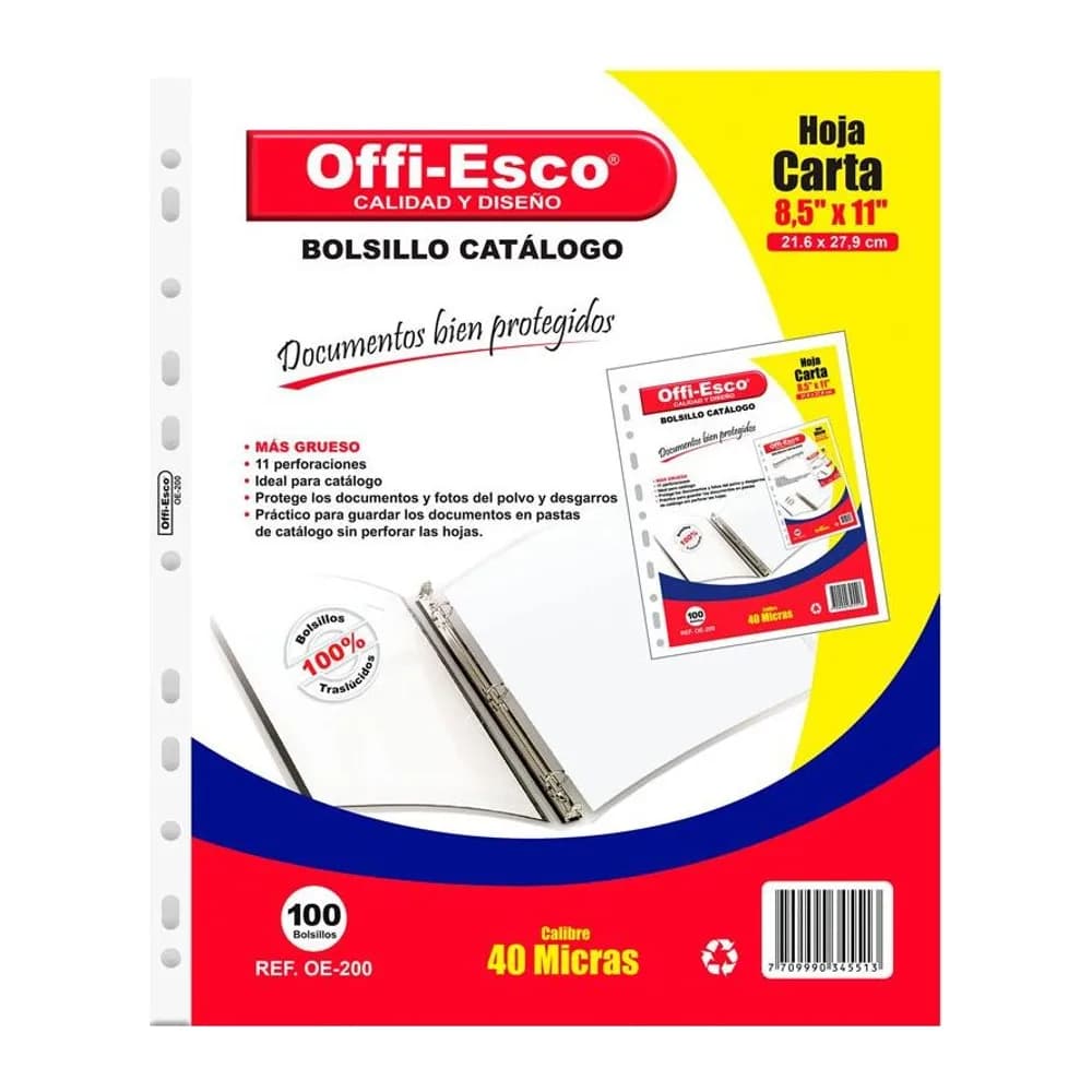 Bolsillos Catálogo Offi-Esco
