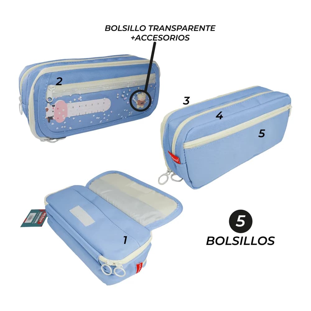 Cartuchera Oe-2281 Regla/Bear 5B Offiesco P144 Offi-Esco