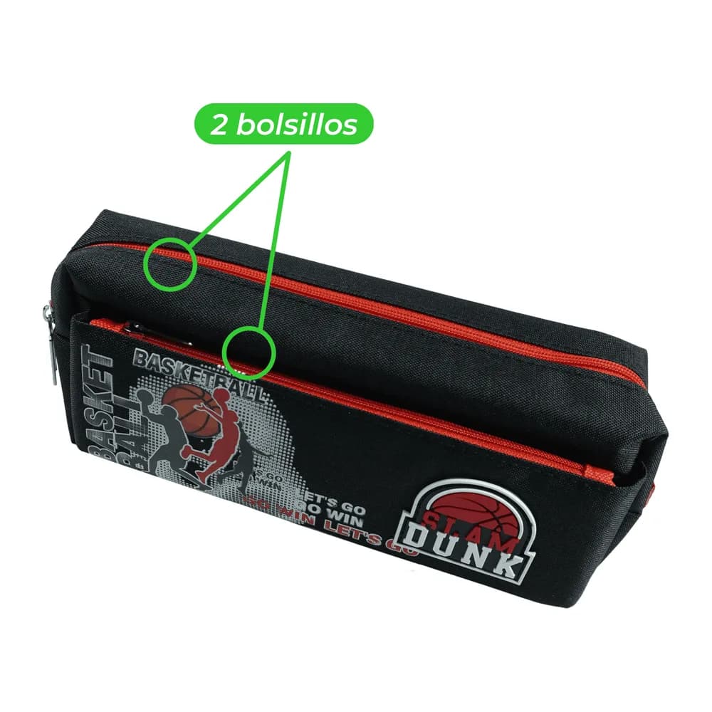 Cartuchera Oe-2296 2B Basket Offi-Esco