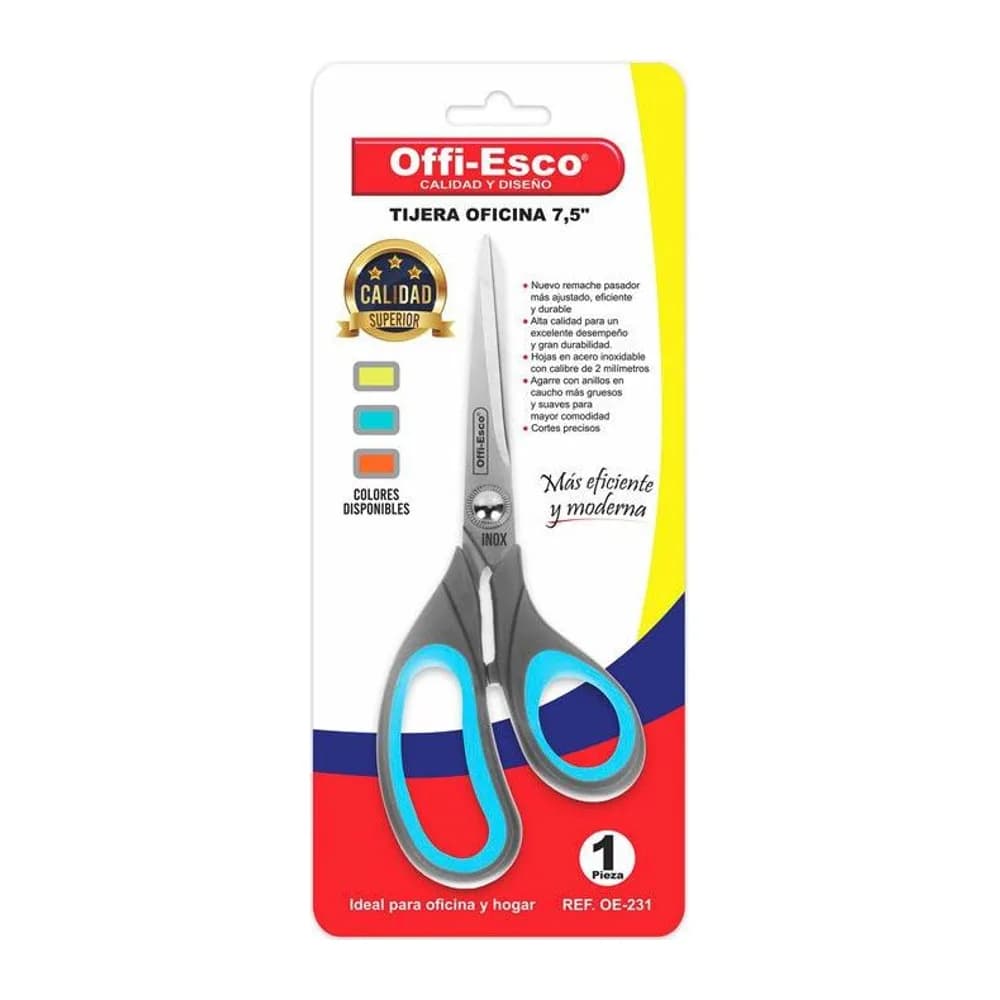 Tijera de oficina 7,5” pulgadas Offi-Esco