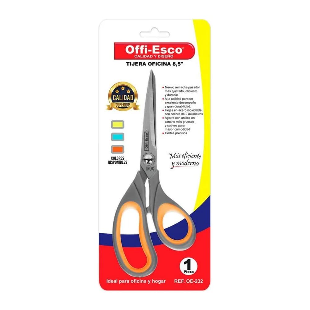 Tijera de oficina 8,5” pulgadas Offi-Esco