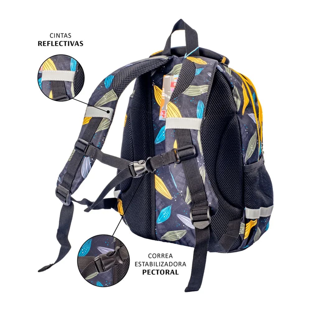 Morral OE-3023 Offiesco Hojas Negras P24 Offi-Esco