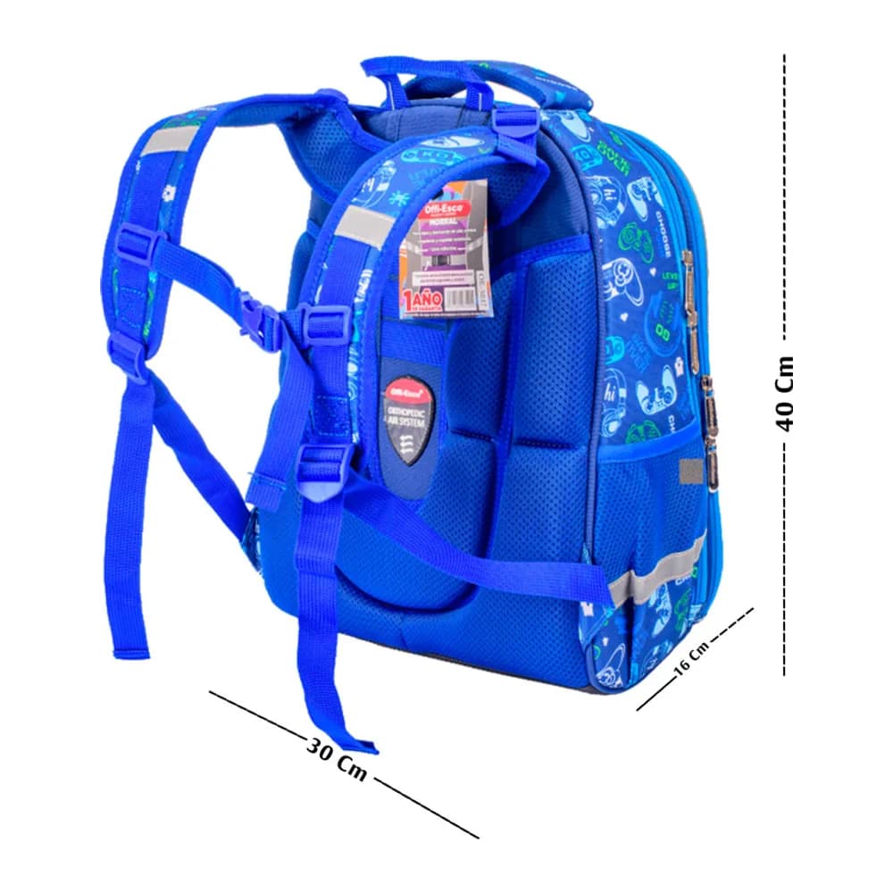 Morral OE-3037 Offiesco Rígida Game Over P4 Offi-Esco