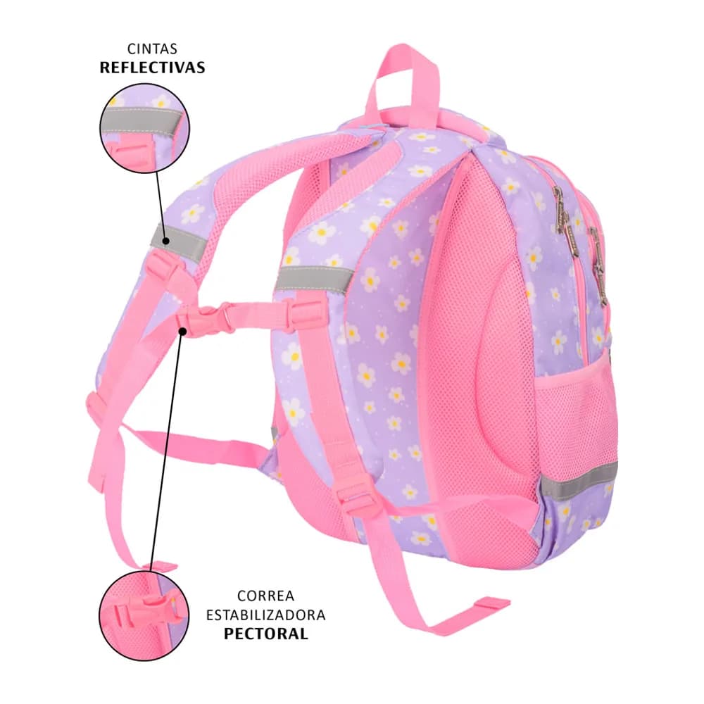 Morral OE-3038 Offiesco Morada Flores P24 Offi-Esco