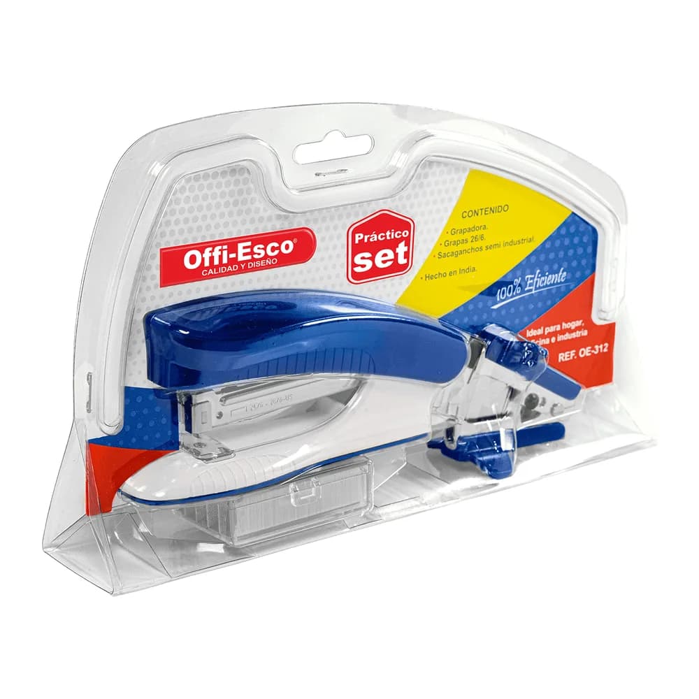 Set Grapadora, Sacaganchos y Ganchos Oe-312 Offi-Esco