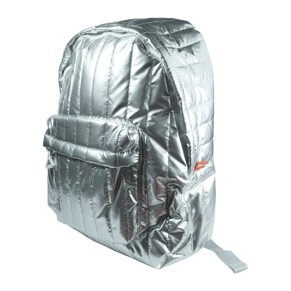 Morral Acolchado Metalizado Plateado OE-3136 Offi-Esco