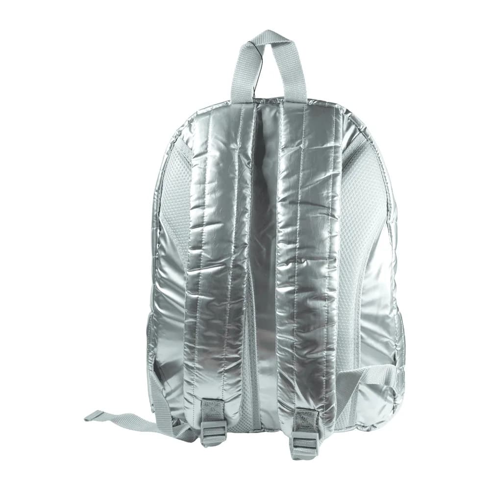 Morral Acolchado Metalizado Plateado OE-3136 Offi-Esco