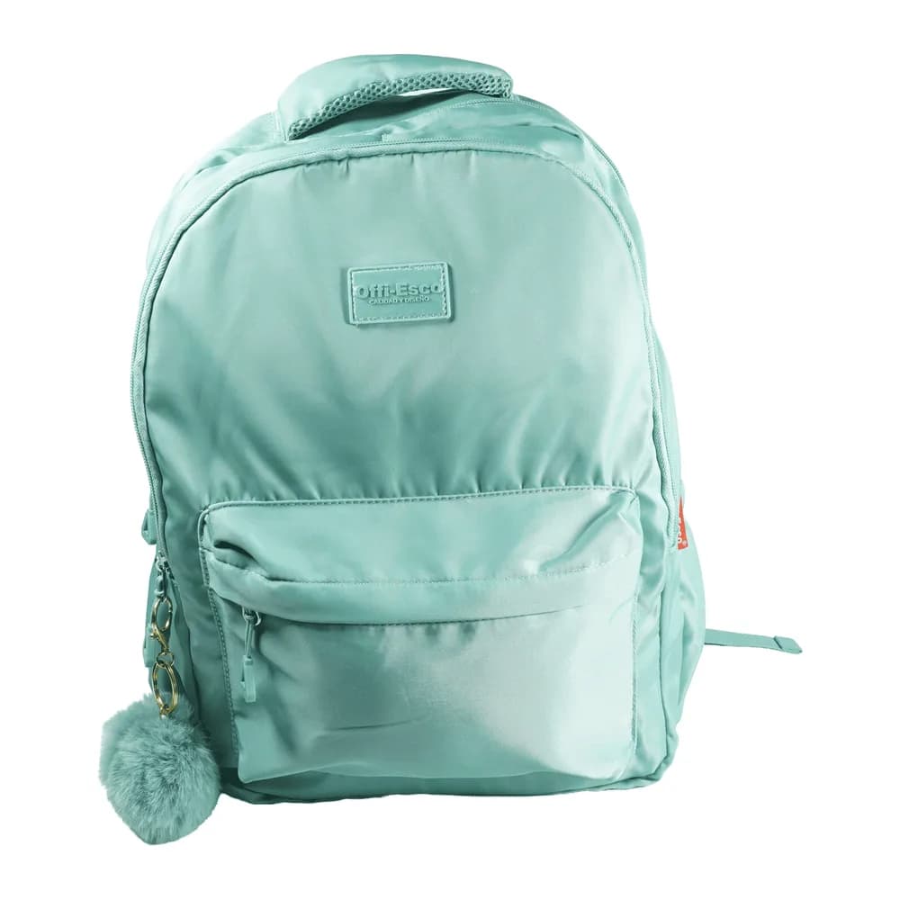 Morral Offi-Esco OE-3138 Verde Menta con Pompom Offi-Esco