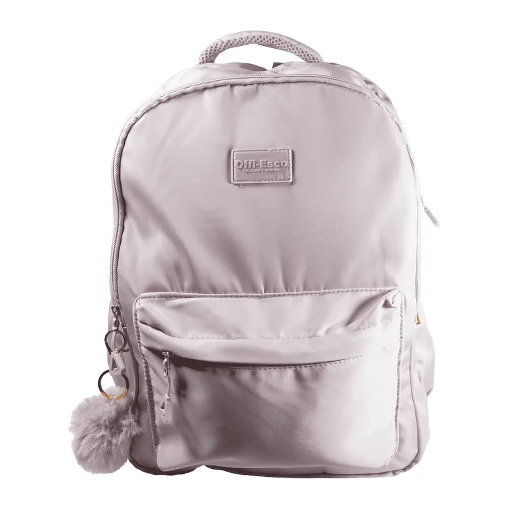Morral Offi-Esco OE-3139 Rosa con Pompom Offi-Esco