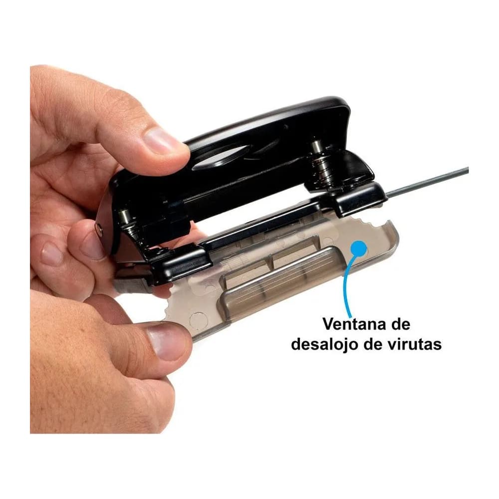 Perforadora 2 huecos pequeña metálica Offi-Esco
