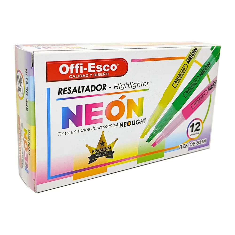 Resaltadores Neón Neolight OE-531N Offi-Esco