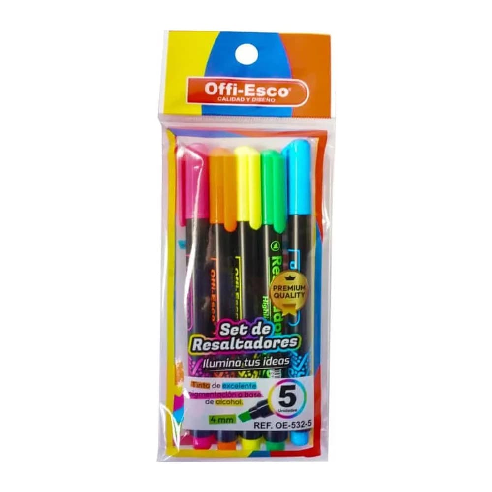 Resaltador Neon Oe-532-5 Offi-Esco
