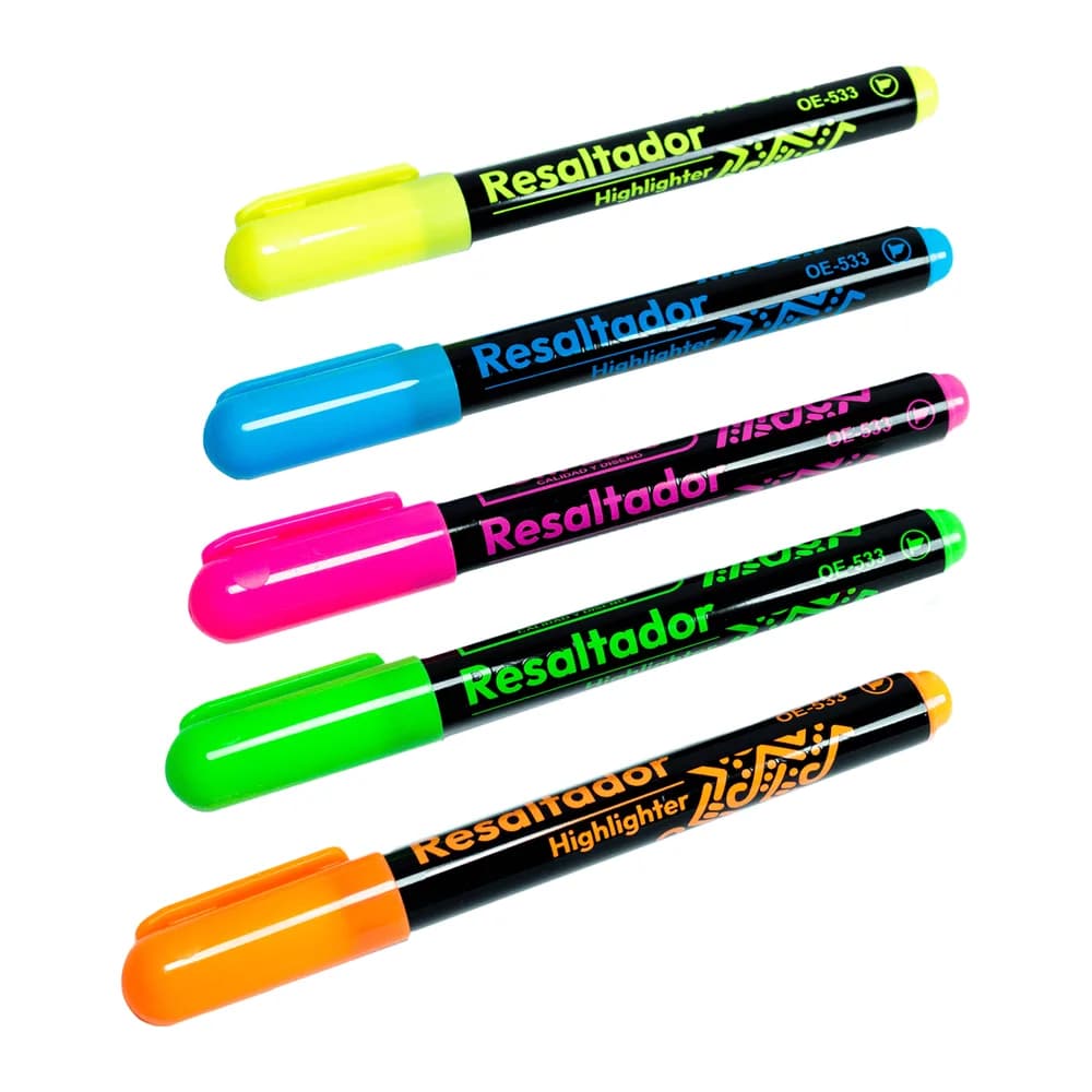 Resaltadores Neón OE-533-5 Offi-Esco