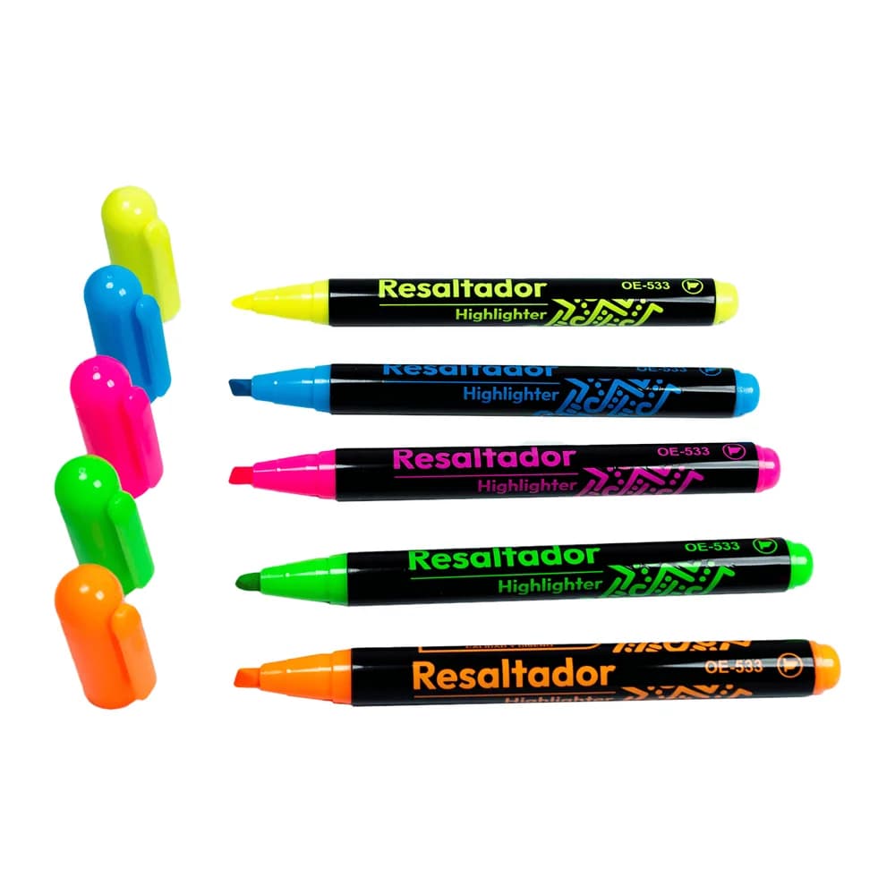 Resaltadores Neón OE-533-5 Offi-Esco