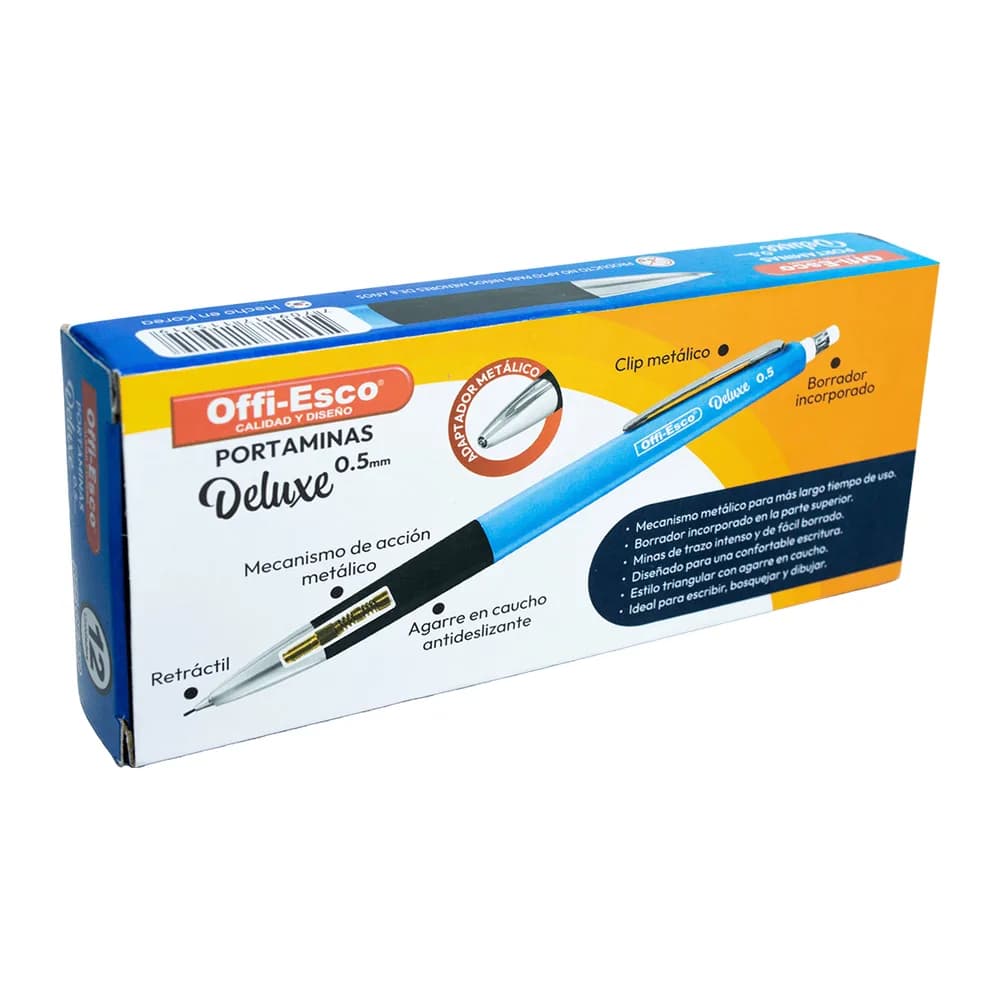 Portaminas DELUXE  mina 0.5 mm Oe-650 Offi-Esco