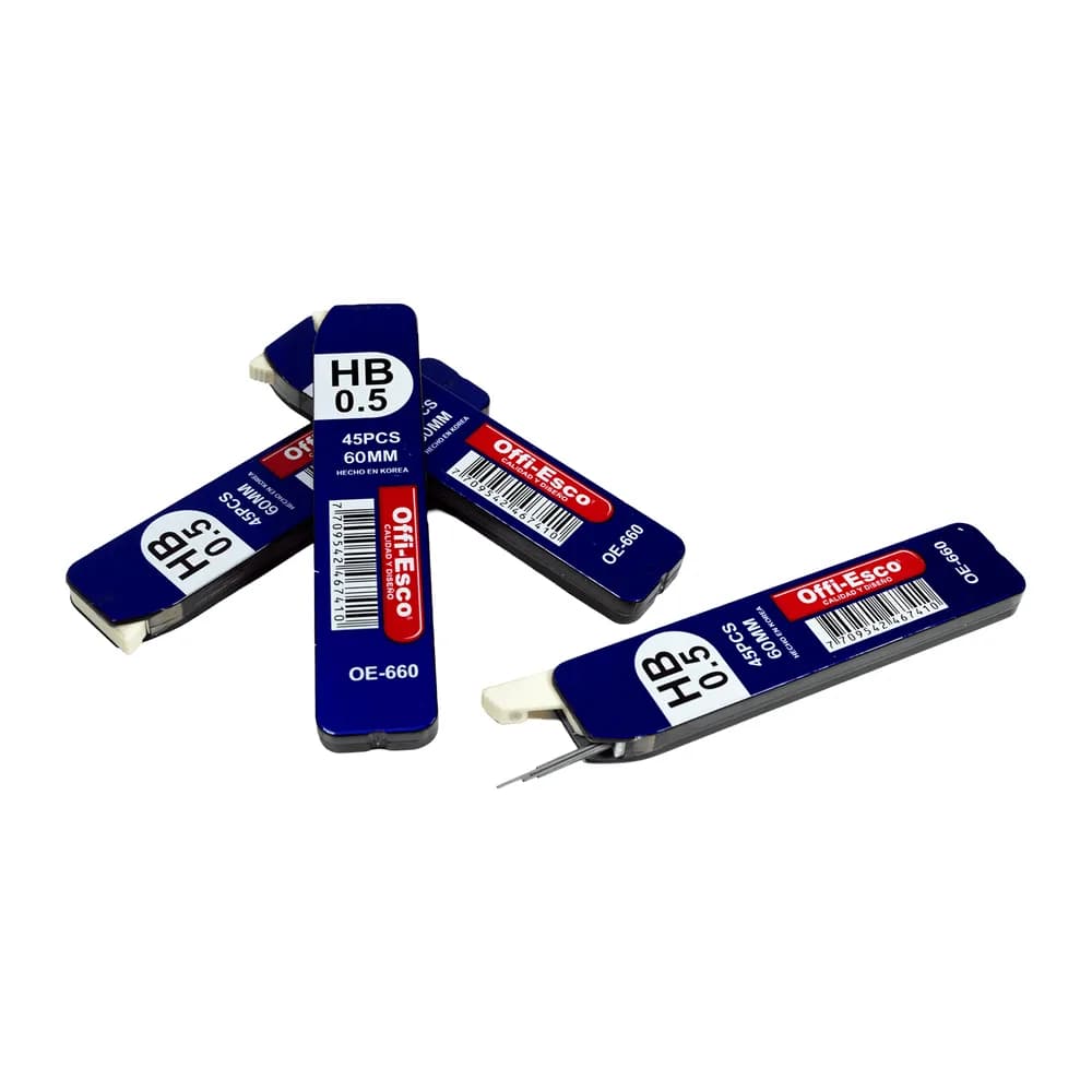 Minas de grafito para portaminas 0.5 mm Oe-660 Offi-Esco