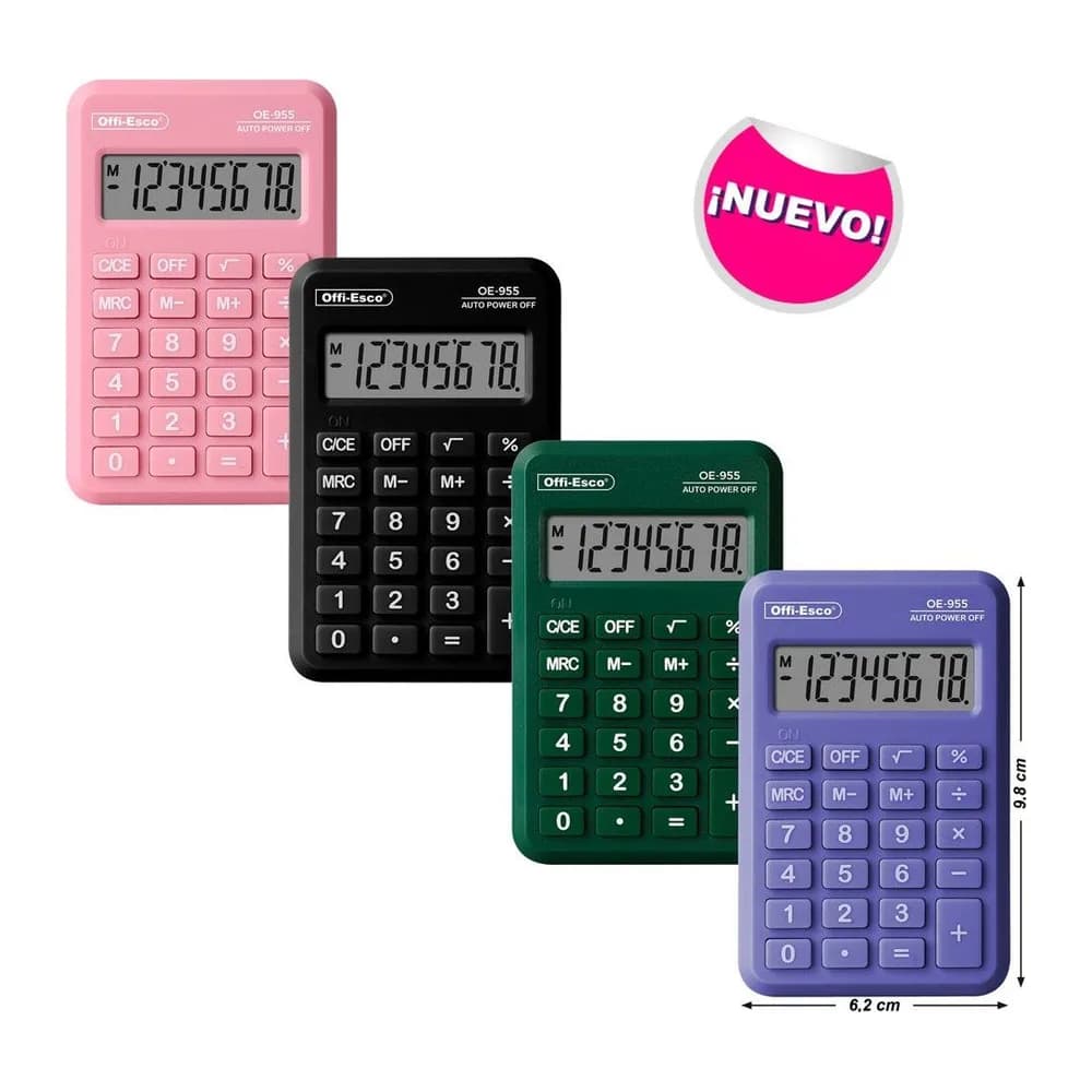 Calculadora de bolsillo 8 dígitos Offi-Esco