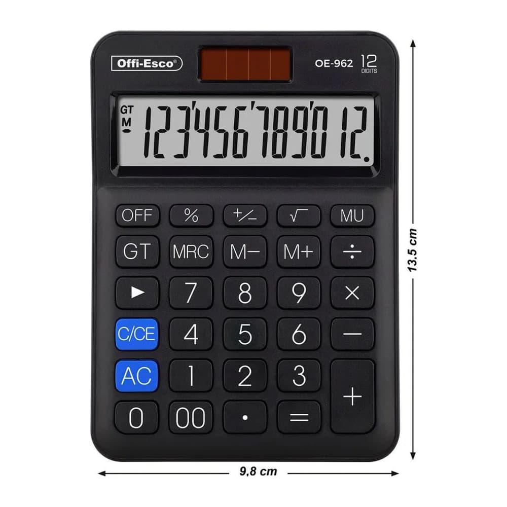 Calculadora Electrónica 12 dígitos Offi-Esco