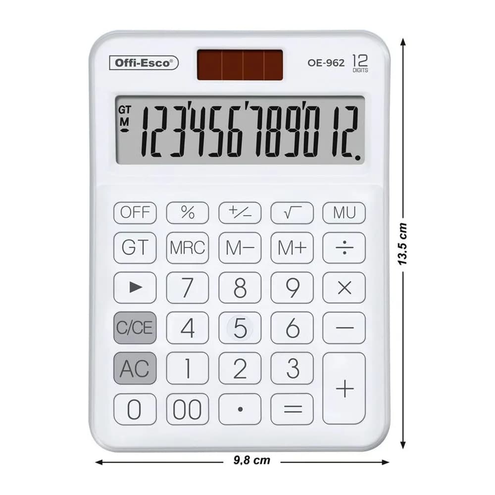 Calculadora Electrónica 12 dígitos Offi-Esco
