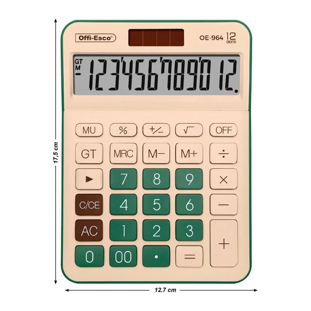 Calculadora Electrónica 12 dígitos Offi-Esco