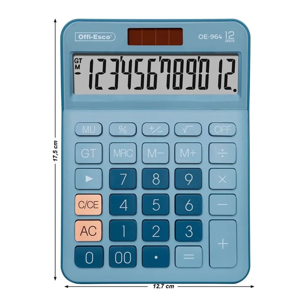 Calculadora Electrónica 12 dígitos Offi-Esco