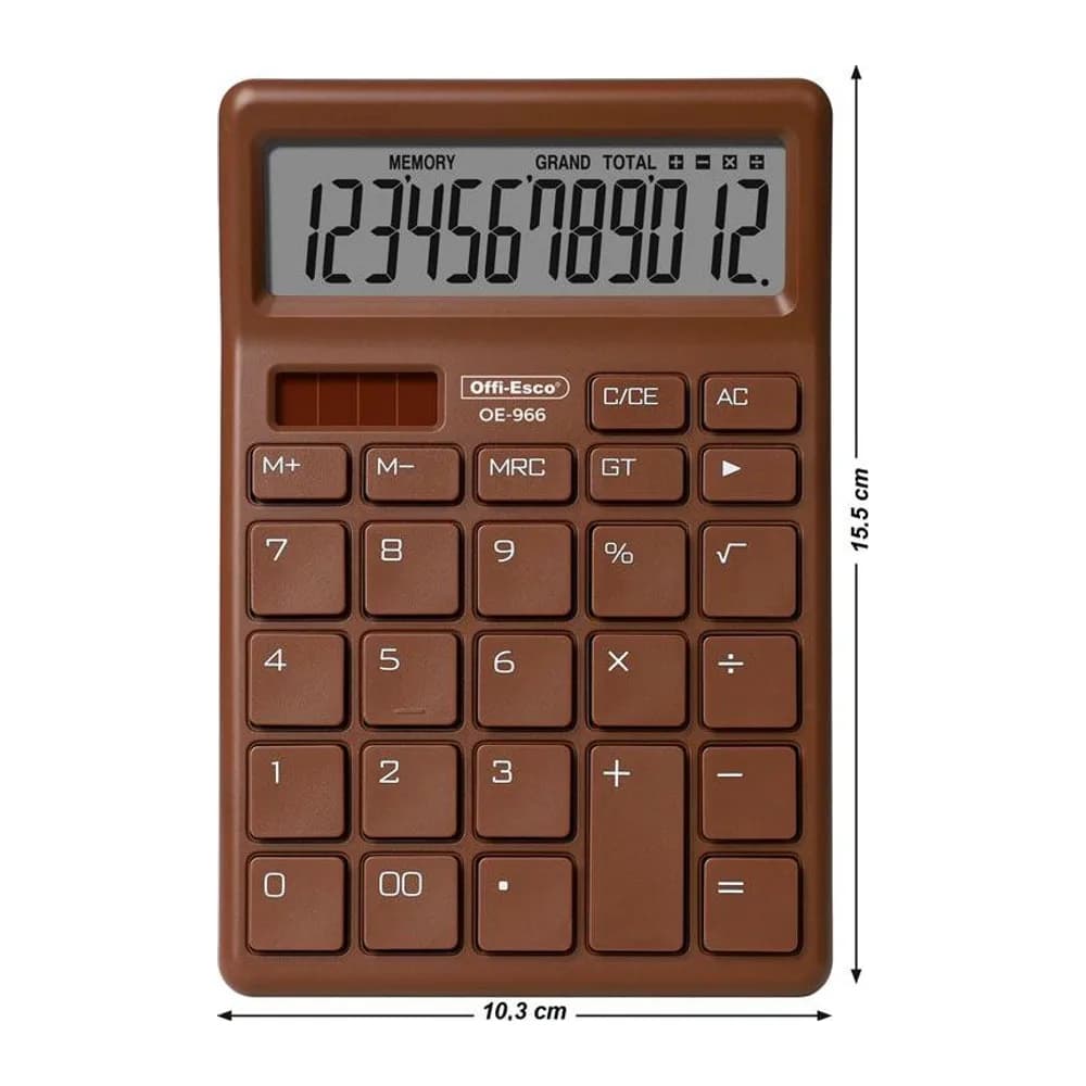 Calculadora electrónica 12 dígitos Offi-Esco