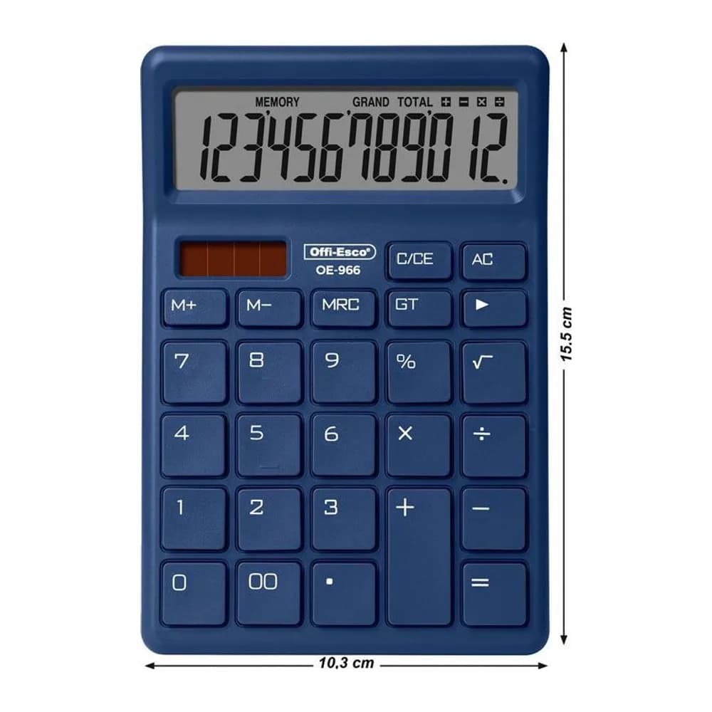 Calculadora electrónica 12 dígitos Offi-Esco