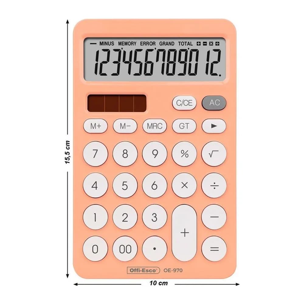 Calculadora electrónica 12 dígitos Offi-Esco