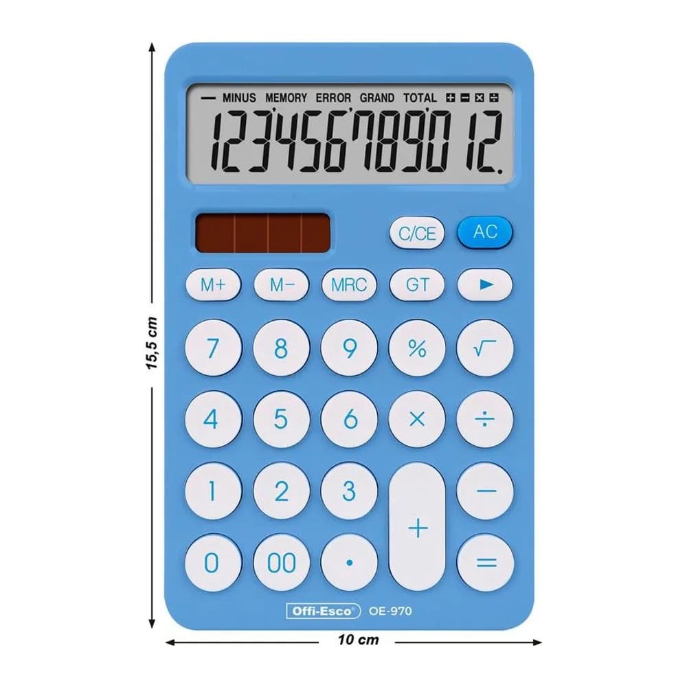 Calculadora electrónica 12 dígitos Offi-Esco