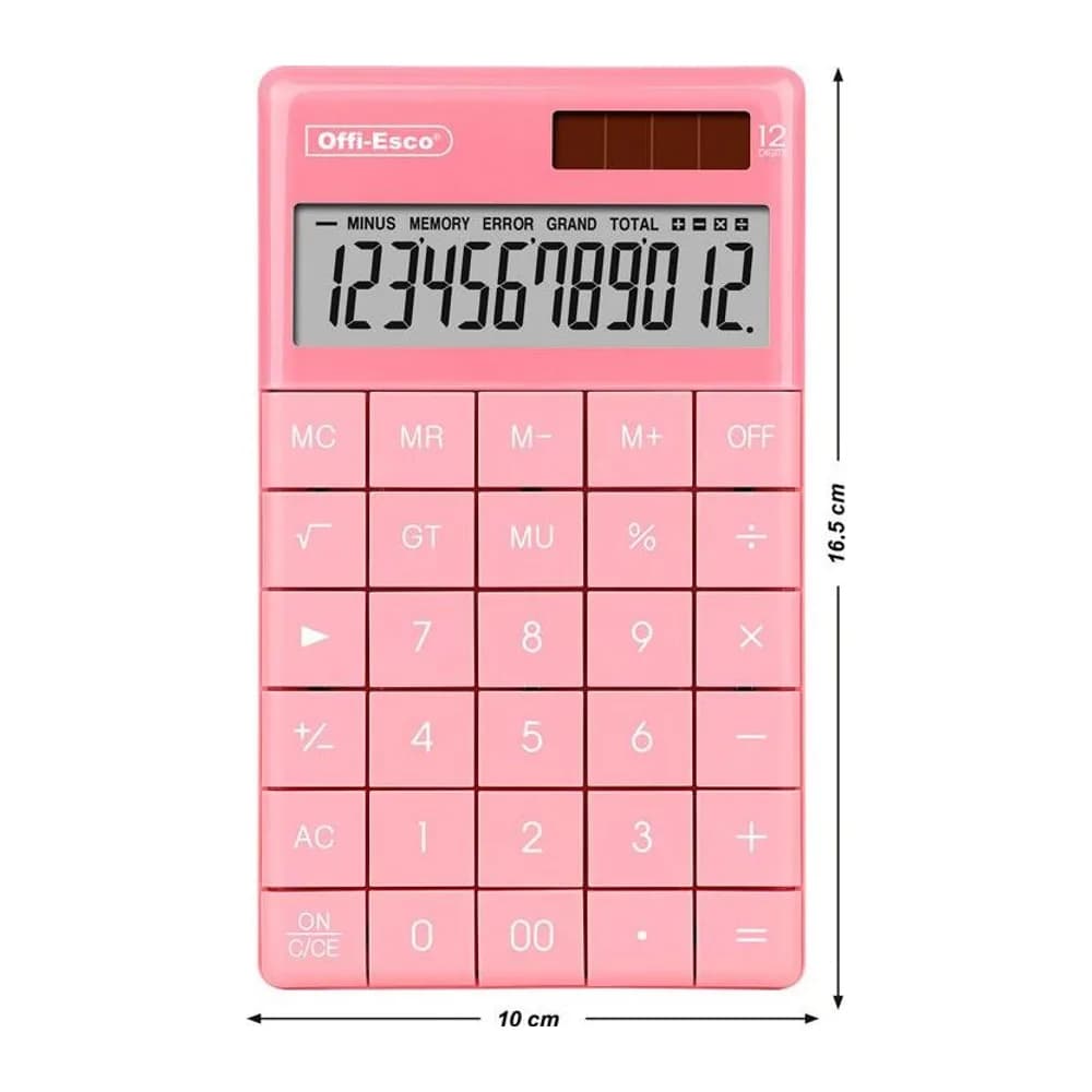 Calculadora electrónica 12 dígitos Offi-Esco
