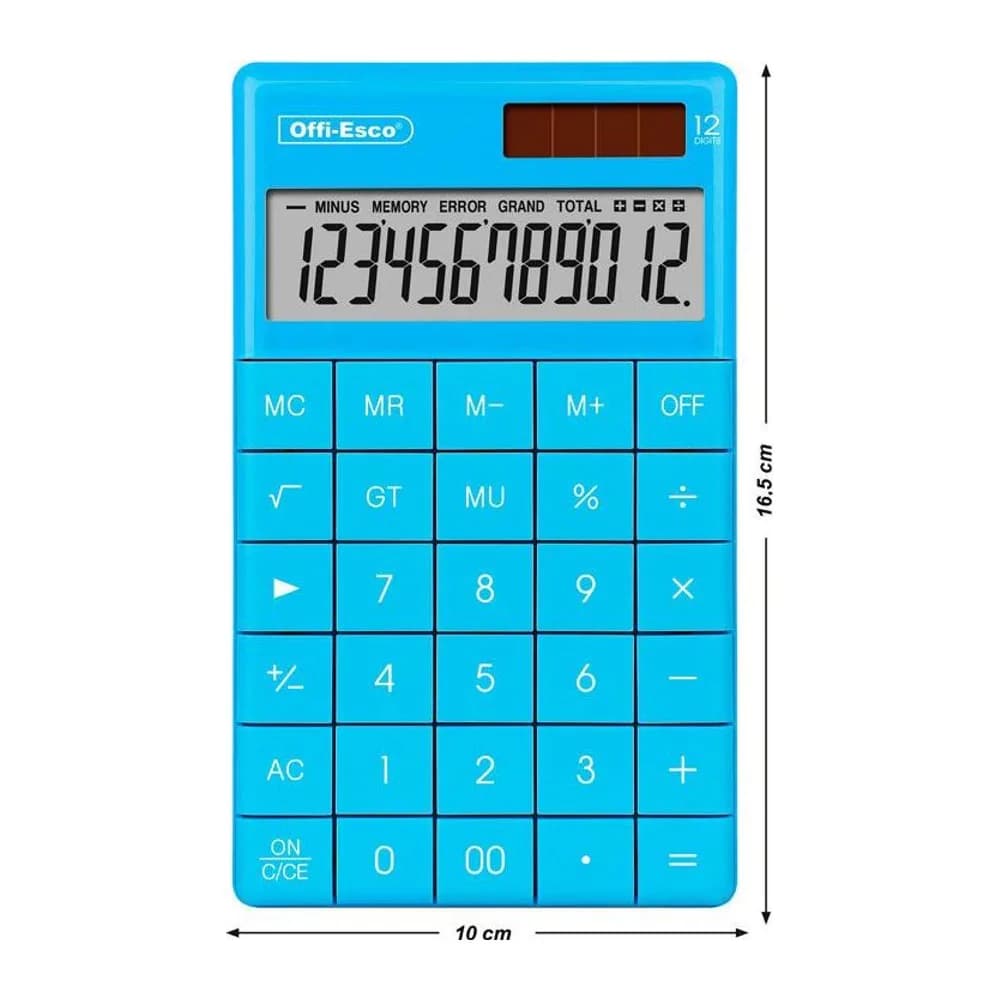 Calculadora electrónica 12 dígitos Offi-Esco