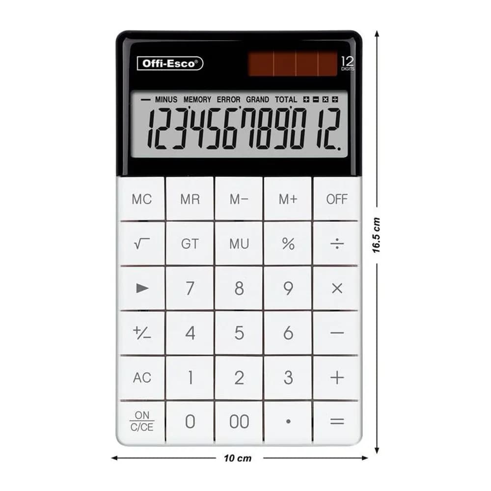 Calculadora electrónica 12 dígitos Offi-Esco