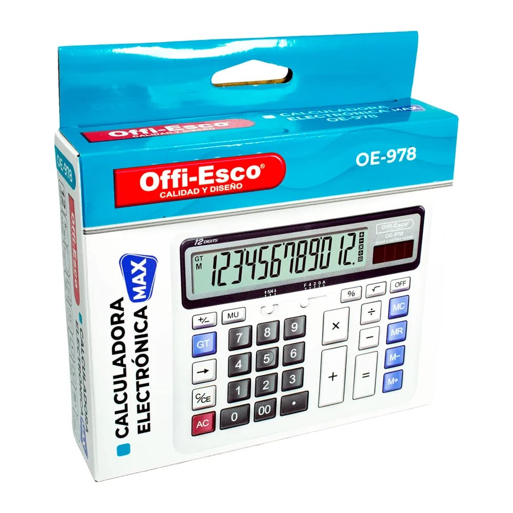 Calculadora Electrónica Max Oe-978 Offi-Esco