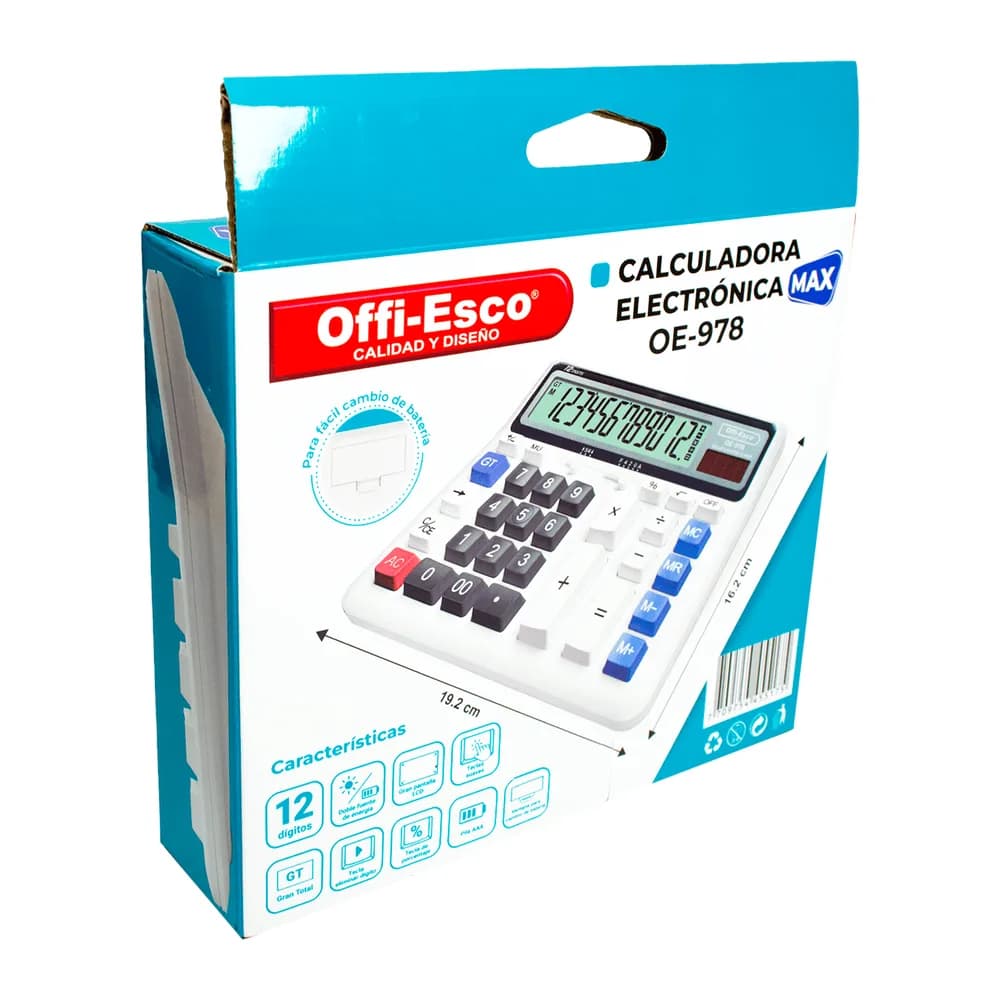 Calculadora Electrónica Max Oe-978 Offi-Esco