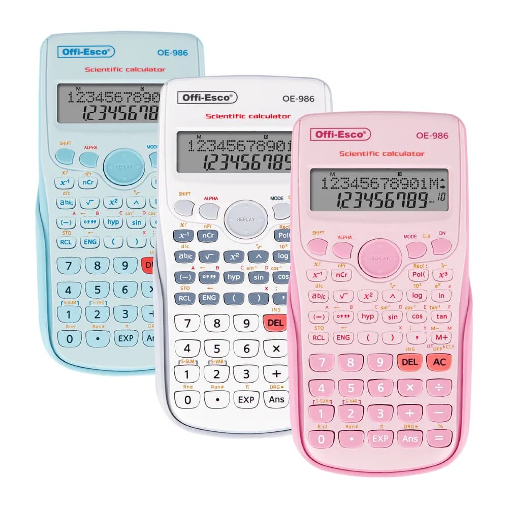 Calculadora científica OE-986 12 dígitos – 240 funciones Offi-Esco
