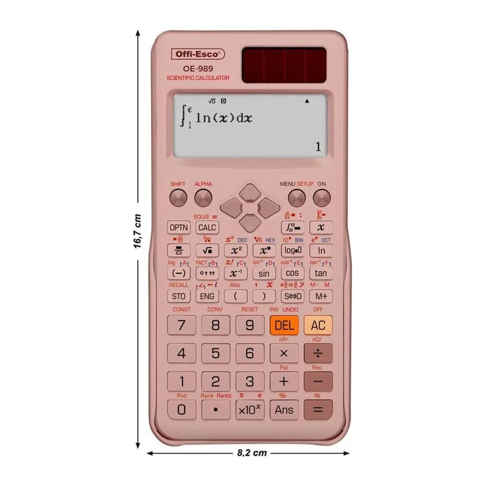 Calculadora científica 12 dígitos – 552 funciones Offi-Esco