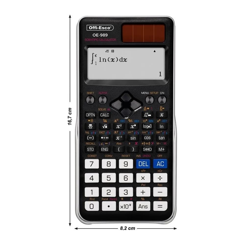 Calculadora científica 12 dígitos – 552 funciones Offi-Esco