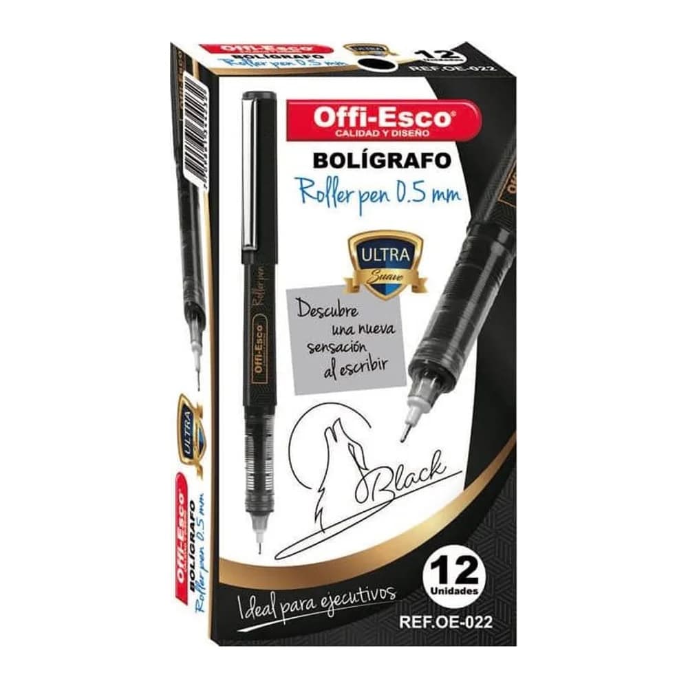 Bolígrafo Roller Pen 0.5 mm Tinta Líquida Oe-022 Offi-Esco