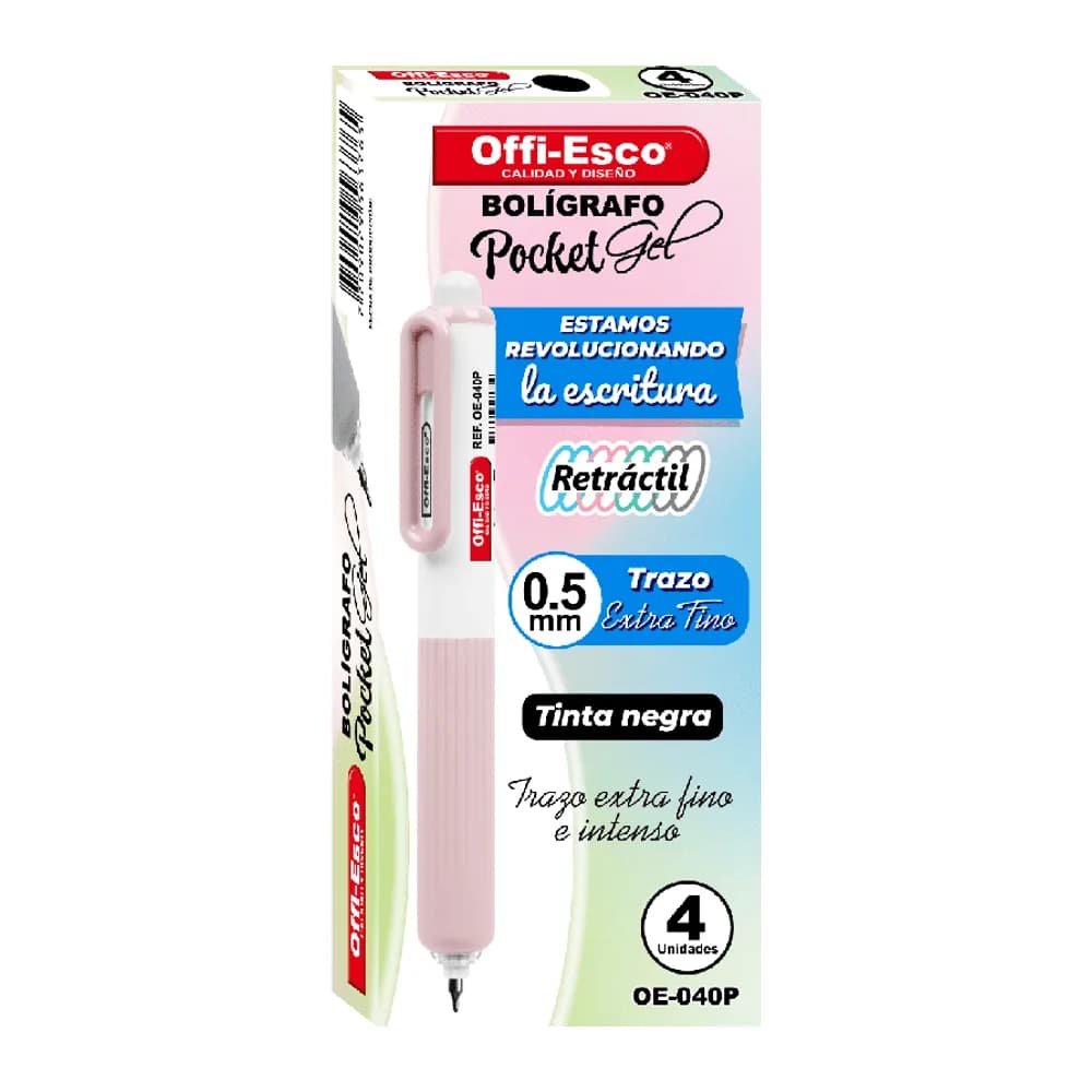 Bolígrafo OE-040P Gel 0.5MM Pocket Offi-Esco