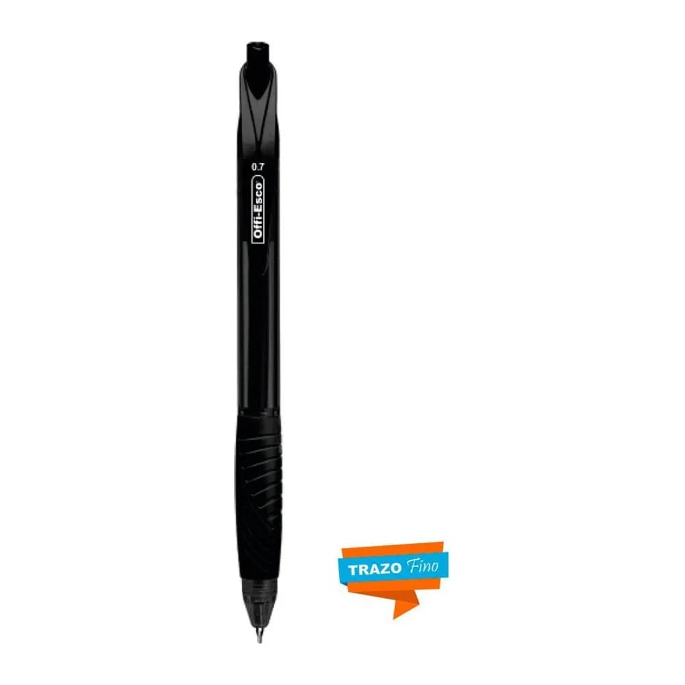 Bolígrafo semi gel 0.7 m retráctil Offi-Esco